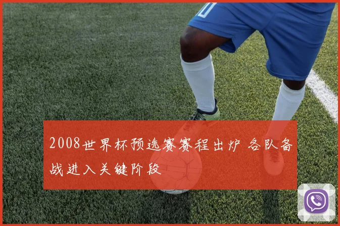 2008世界杯预选赛赛程出炉 各队备战进入关键阶段